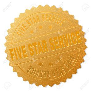 I Offer 5-Star Service. Each time, every time, all the time. I ship quickly too.